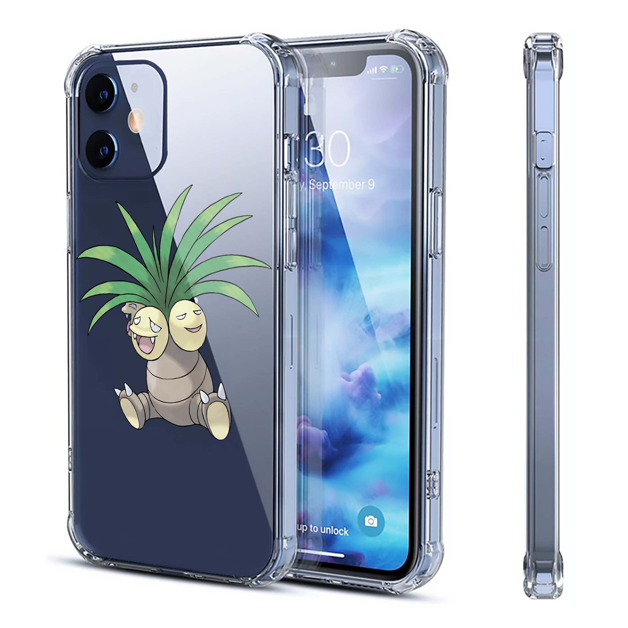 （画像用） ポケットモンスター Pokémon 【iPhone 12シリーズ対応】透明スマホケース（クリアソフトケース）